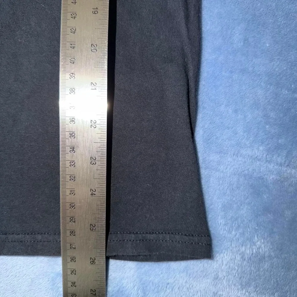 black tee with 